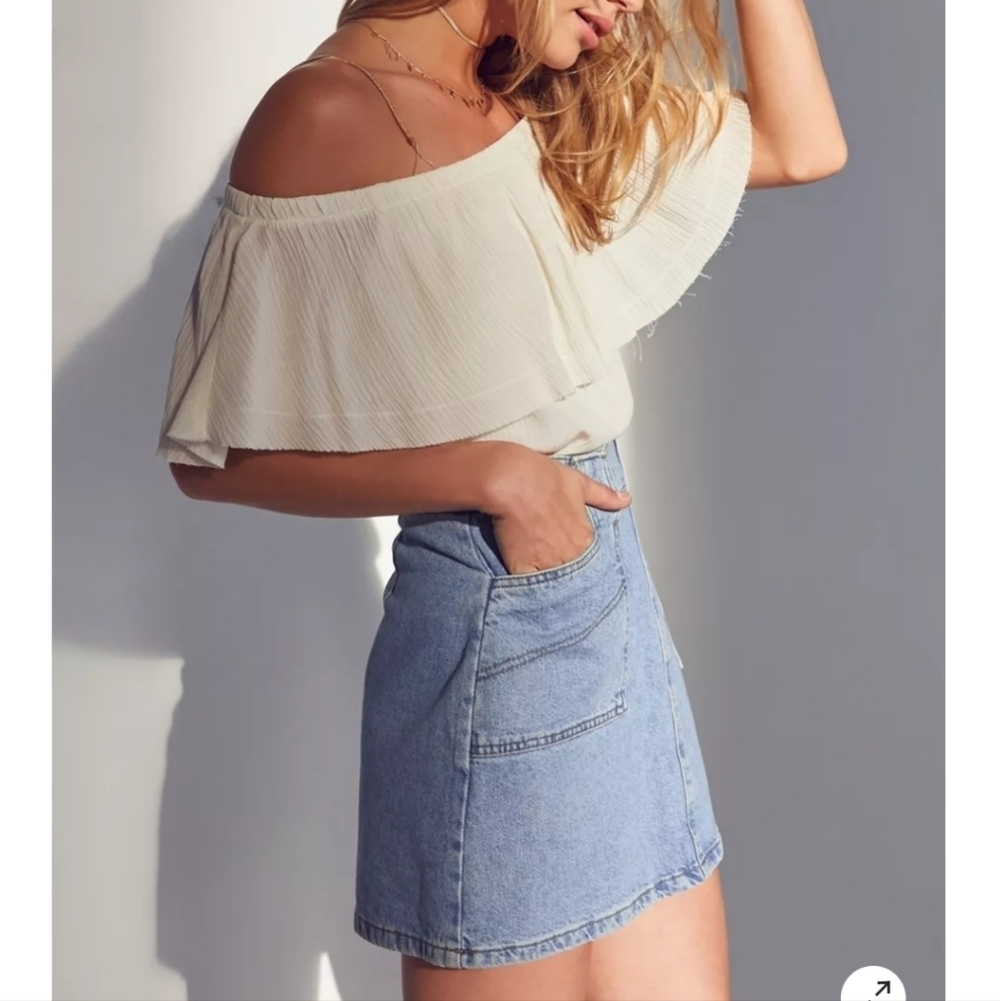 BDG Utility A-Line Denim Mini Skirt Size XS - Picture 15 of 16